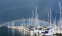 Der Hafen von Breege/Rügen