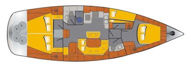 Bavaria 46 cruiser mit 4 Kabinen