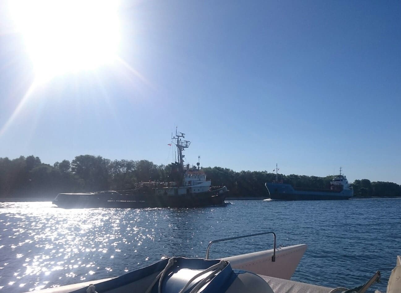 Auf dem Wasser in Swinemünde