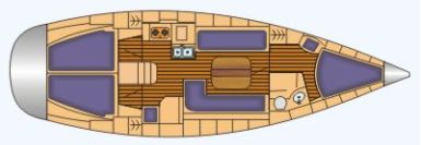 Bavaria 37 cruiser mit 3 Kabinen