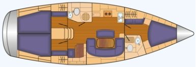 Bavaria 46 cruiser mit 4 Kabinen