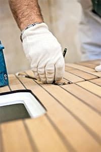 Filigranarbeit an der Yacht