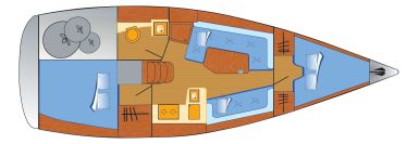 Hanse 320 - 2 Kabinen