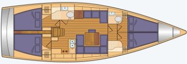 Hanse 458 mit 4 Kabinen