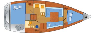 Beneteau Oceanis 34 mit 2 Kabinen