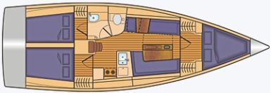 Dehler 38 Performance-Cruiser mit 3 Kabinen