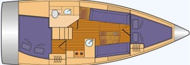 Hanse 315 mit 2 Kabinen