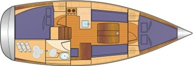 Dufour 325 Grand Large mit 2 Kabinen