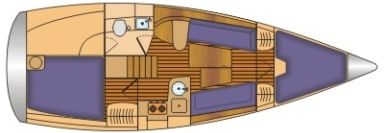 Hanse 325 mit 2 Kabinen