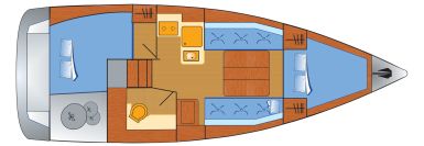 Dufour 310 GL mit 2 Kabinen