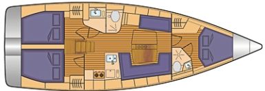 Hanse 418 mit 3 Kabinen