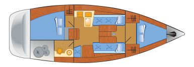 Salona 35 Performance mit 2 Kabinen