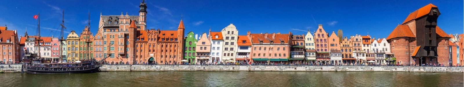 Die Hafenstadt Danzig in voller Pracht