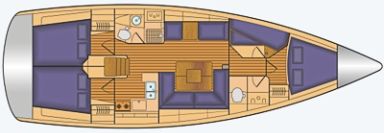 Sun Odyssey 439 mit 4 Kabinen