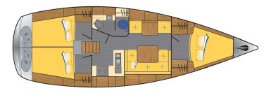 Hanse 370 mit 3 Kabinen