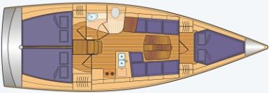 Dehler 38 SQ mit 3 Kabinen